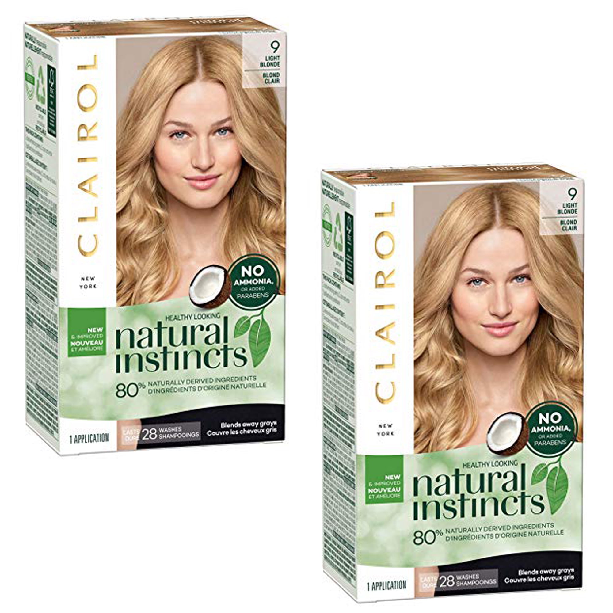 (2 Pack) Natural Instincts Clairol Non-Permanent Hair Color - 9 Light