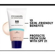 COVERGIRL Smoothers Lightweight BB Cream, 810 Light to Medium, 1.35 fl oz