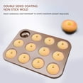 thumbnail image 3 of Reinforced Non-Stick Coating For Effortless Food Release, Durable Design Non-Stick Mini Donut Pan, Perfect For Baking Enthusiasts, 3 of 5