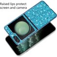 thumbnail image 6 of Compatible with Samsung Galaxy Z Flip 5 Case Glitter Bling Samsung Z Flip 5 Phone Case for Girls Cute Bumper Shockproof Protective Cases (Blue), 6 of 14