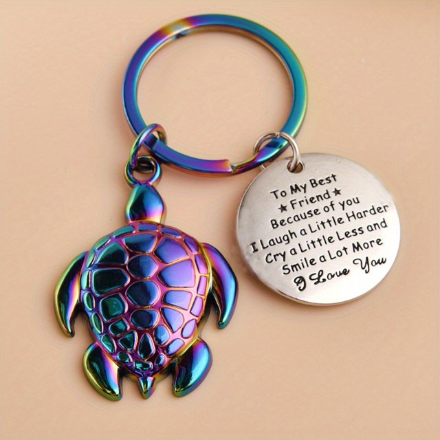 Five Color Turtle Awesome Keychain For Men, Creative Gift For Men