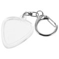 thumbnail image 4 of GOOHOCHY Llavero con soporte para púas de guitarra: Estuche transparente con forma de corazón para púas de guitarra, fácil de identificar y almacenar para amantes de la música., 4 of 8
