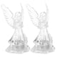 thumbnail image 1 of Figuras brillantes iluminadas con luz Led de Ángel acrílico, estatuas de Ángel de oración, decoración decorativa para el hogar, estatua de ángeles, 2 uds., 1 of 5