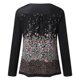 thumbnail image 5 of Pntutb Mujer Casual Camiseta Impreso Manga Larga Cuello Redondo Fruncido Pullover Blusa tops Pntutb Pntutb-7523, 5 of 5