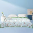 thumbnail image 5 of Qocolhg Spring Summer Quilt Bedding Modern Air Conditioner Quilt for Kids, Cotton Breathable Comforter Print Floral Quilts Bedspread, Cooling Blankets for Hot Sleepers, 39x59 inch, Green, 5 of 6