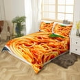 thumbnail image 3 of Erosebridal Spaghetti Noodles Duvet Cover Twin Adults,Chicken Pasta Noodles Bedding Set Funny Decor for Bedroom,Realistic Food Comforter Cover Noodle Quilt Cover 2Pcs, 3 of 4