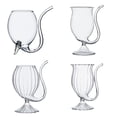 thumbnail image 2 of Zhongxinda Wine Glass With Straw - Vampire-Goblet, Clear, Enhance Taste, Wine Aerator, Built In Tube Straw Special Cup Best Gift 300Ml, 2 of 6