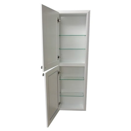 Wg Wood Products 48 Inch Recessed White Plantation Medicine Storage Wg Wood Products 48 Inch Recessed White Plantation Medicine Storage Cabinet 49 5 H X
