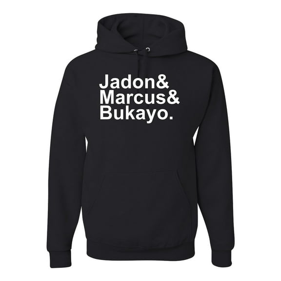 Wild Bobby, Jadon & Marcus & Bukayo, Sports, Unisex Graphic Hoodie Sweatshirt, Black, Small