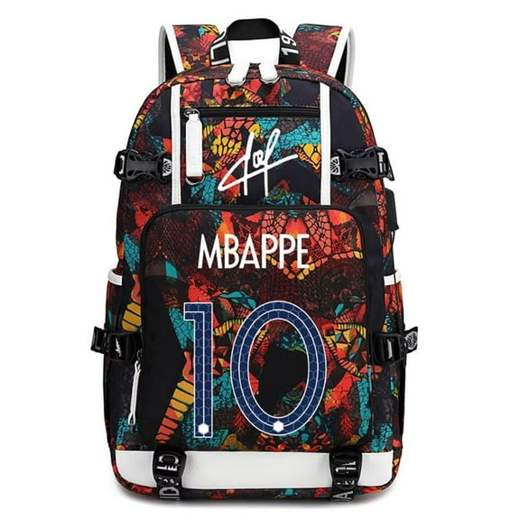 Soccer Player K-Mbappe- Multifunction Backpack Travel Taptop Daypack Fans Bag For Men Women (R-1)