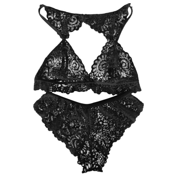 Black Bra Set Sensual Lingerie Woman Underwear Set Plus Size
