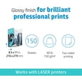 thumbnail image 2 of Papel HP Enhanced Trifold Business Glossy, 8.5 x 11 pulgadas, 40 libras, 2 of 6
