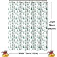 thumbnail image 5 of Christmas Shower Curtain, Green Christmas Tree Shower Curtains for Bathroom Decor, White Green Winter Holiday Shower Curtain, Merry Christmas Xmas Pine Fabric Cloth Bath Curtain, 72 x 72 Inch, 5 of 6