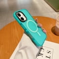 thumbnail image 6 of Magnetic for iPhone 11 Case, [Compatible with Magsafe][Military Grade Drop Protection] Hybrid Silicone Slim Diamond Camera Translucent Rugged Protective Cover for iPhone 11,Mintgreen, 6 of 6