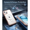 thumbnail image 5 of for iPhone 15 Case: Support Magnetic Charging Military Grade Drop Protection Anti Yellowing Cell Phone Cover - Rugged Sturdy Shockproof Protective Bumper - 6.1 Inch (Pink Clear), 5 of 13