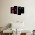 thumbnail image 2 of Elephant Stock Roses Of Despair Wall Art - Horizontal Multi Panel Canvas - Living Room Wall Decor - Gothic Multi Panel - Black And Red Decor - 30" x 18", 2 of 4