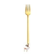 thumbnail image 1 of QIPOPIQ Home Christmas Decorations Metal Coffee Fork Stirring Spoon Christmas Table Decorations New New Year & Christmas Gift Year Winter Clearance Forks, 1 of 1
