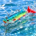 thumbnail image 5 of Kiddiway Bass Lures Soft Plastic T-Tail - Imitation Bait Fish with Dual Hooks, Lead Core Weighted Swimbait for Freshwater Fishing Lures, 5 of 7