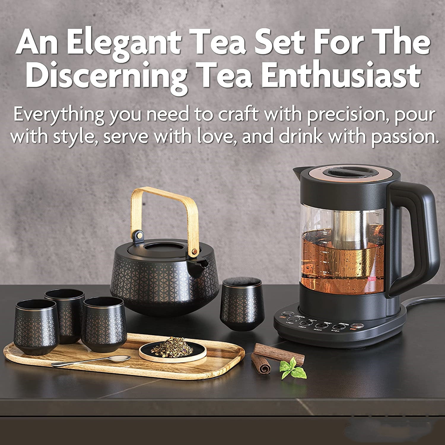 Viant〓 Luxury Tea Party Set. Complete with Automatic Tea Maker w 並行輸入品 Vianté Luxury Tea Party Set. Complete with Automatic Tea Maker