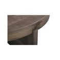 thumbnail image 6 of Taran Designs Lawrence Round Solid Wood Coffee Table in Dark Brown, 6 of 7