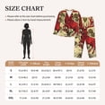 thumbnail image 4 of Fotbe Mythical Red Stag Illustration Pattern Long Sleeve Pajama Set for Women,Sleepwear Set,2-piece Loungewear Set,Soft PJs Comfy Nightwear with Pockets -X-Large, 4 of 7