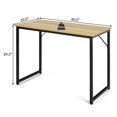 thumbnail image 4 of Giantex 40” Home Office Computer Desk, Modern Simple Writing Study Desk, Metal Frame Gaming Desk, Laptop PC Workstation, Natural, 4 of 8