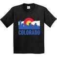 thumbnail image 3 of Inktastic Colorado Flag and Skyline Youth T-Shirt, 3 of 5