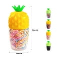 thumbnail image 2 of Cute Little Pineapple Bottle with Strong Elastic Band Continuous Hair Rope Disposable Elastic Band Fresh Fruit Hair Ring Headwear, 2 of 5