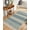 Multicolor, variant on Blue Geometric Kitchen Runner Rug 2'x4', Modern Abstract Art Vintage Boho Washable Rug with Tassels, Non Slip Woven Cotton Bathroom Rugs Hallway Carpet for Foyer Bedroom Entry Back Door Decor