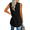 thumbnail image 2 of Sherrylily Summer Women V Neck Tank Tops Loose Casual Sleeveless Shirts Tunic Fashion Tops, 2 of 6