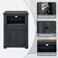thumbnail image 6 of IFGET Farmhouse Nightstand with Storage Shelves, SideTables with USB for Living Room Bedroom, 6 of 6
