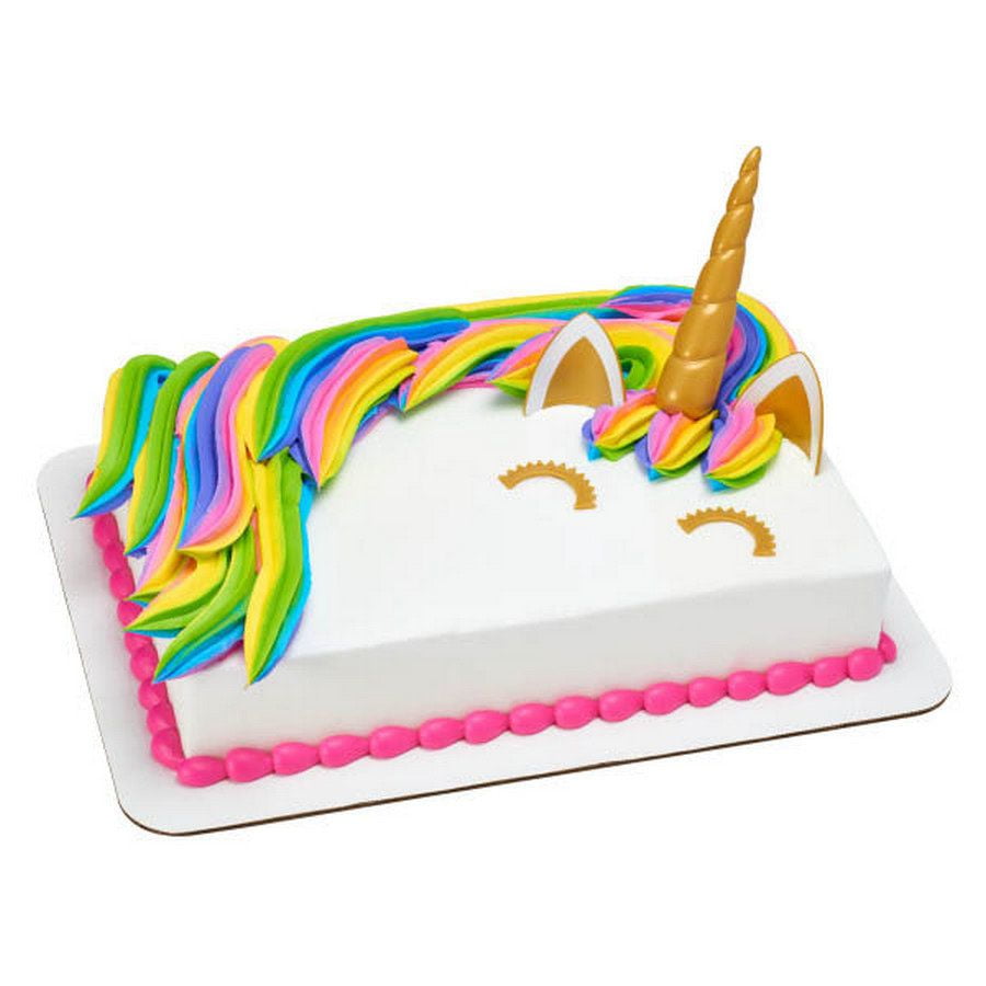 Birthday unicorn cake topper 4 years