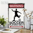 thumbnail image 2 of HELLOYOUNG GOAT Soccer Metal Sign 8x12 Inch Vintage Tin Wall Decor for Sports Fans Retro Football Player Poster Man Cave Bar Pub Garage Art, 2 of 6
