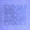 thumbnail image 1 of Ahgly Company Indoor Square Oriental Blue Traditional Area Rugs, 6' Square, 1 of 4