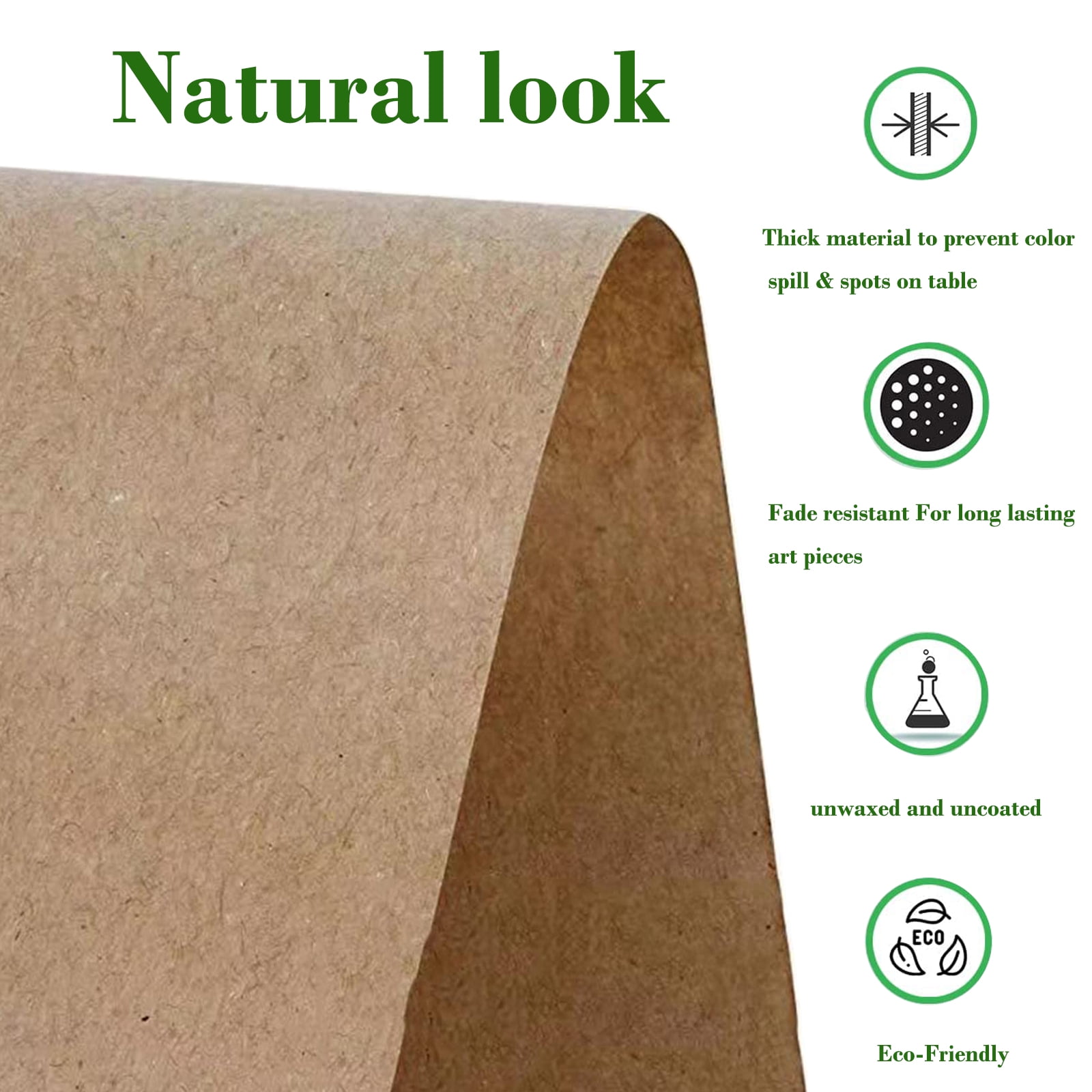 Kraft Wrapping Paper -11.8” x 98.5' Natural Kraft Wrapping Paper for Packing Recyclable Craft Construction and Packing Paper for Gift Wrapping, Packing Paper for Moving,Shipping, Floor Covering