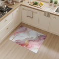 thumbnail image 2 of ODIKA 3'x5' Chic Abstract Marble Washable Accent Rug for Bedside, Nursery Room, Pet Friendly & Kids Safe, Non-Shedding, 2 of 7