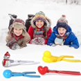 thumbnail image 3 of 4 Pack Snowball Tongs, Winter Snowball Maker Toy, Snowball Press, Snowball Tongs Heart Shaped Snowballs, Perfect Outdoor Play Snow Toys For Kids 1 . -, 3 of 5