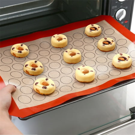 

Macaron Non-Stick Silicone Baking Mat Cookie Pad Rolling Dough Mats Baking Gadget Oven Sheet Cake Bakeware Pastry Kitchen Tools，30*40