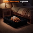 thumbnail image 3 of Small Pet Bed Orthopedic for Cat Dog Four-Sided Bolster Cushion with Waterproof Removable Washable Cover Pet Sofa Black, 3 of 10