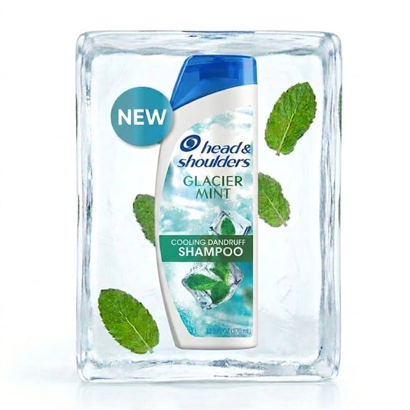 Head & Shoulders Anti-Dandruff Glacier Mint Shampoo, 12.5 fl oz, Cooling, Itch Relief Dandruff Shampoo