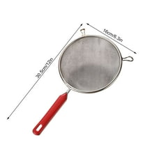 Stainless Steel Flour Sifter | Double Handle Kitchen Sieve for Baking | Fine Mesh Strainer for Powder Sugar Cocoa | Food Grade Sifting Tool