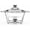 Silver, variant on Chafing Dishes Round Buffet Chair with Glass Chafing Dishes 2L