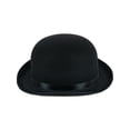 thumbnail image 3 of Jacobson Hat Company  Black Felt Derby Hat (Men), 3 of 3