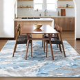 thumbnail image 4 of DEXDE 5x7 Area Rug for Living Room Bedroom, Washable Modern Abstract Non Slip Large Soft Rugs Low Pile Floor Carpet for Dining Room Bedroom Kitchen Office Nursery Playroom, Blue, 4 of 8