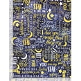 thumbnail image 2 of Timeless Treasures Nursery Stars Text Yellow 100% Cotton Fabric by The Yard, 2 of 2