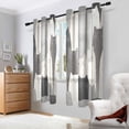 thumbnail image 2 of Yayeee Window Curtains Light Filtering 63"x42" Grommet Panel Pair Home Living Room Decor, Gray Cute Cats, 2 of 7