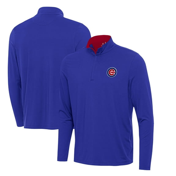 Men's Antigua  Royal Chicago Cubs Content Quarter-Zip Top