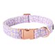 thumbnail image 1 of Collar para perro Lionet Paws, cómodo y ajustable, color morado, diseño de margarita, 1 of 5