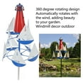thumbnail image 6 of Summer Lighthouse Sailboat Windmills 360 Degree Rotation Weathervane Metal Windmill Wind Spinner For Parks Lawn Yard, 6 of 20