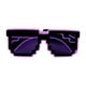 thumbnail image 2 of Gafas LED luminosas - Juguete de gafas de sol iluminadas estilo chulo para gamers y entusiastas de los memes, 2 of 3